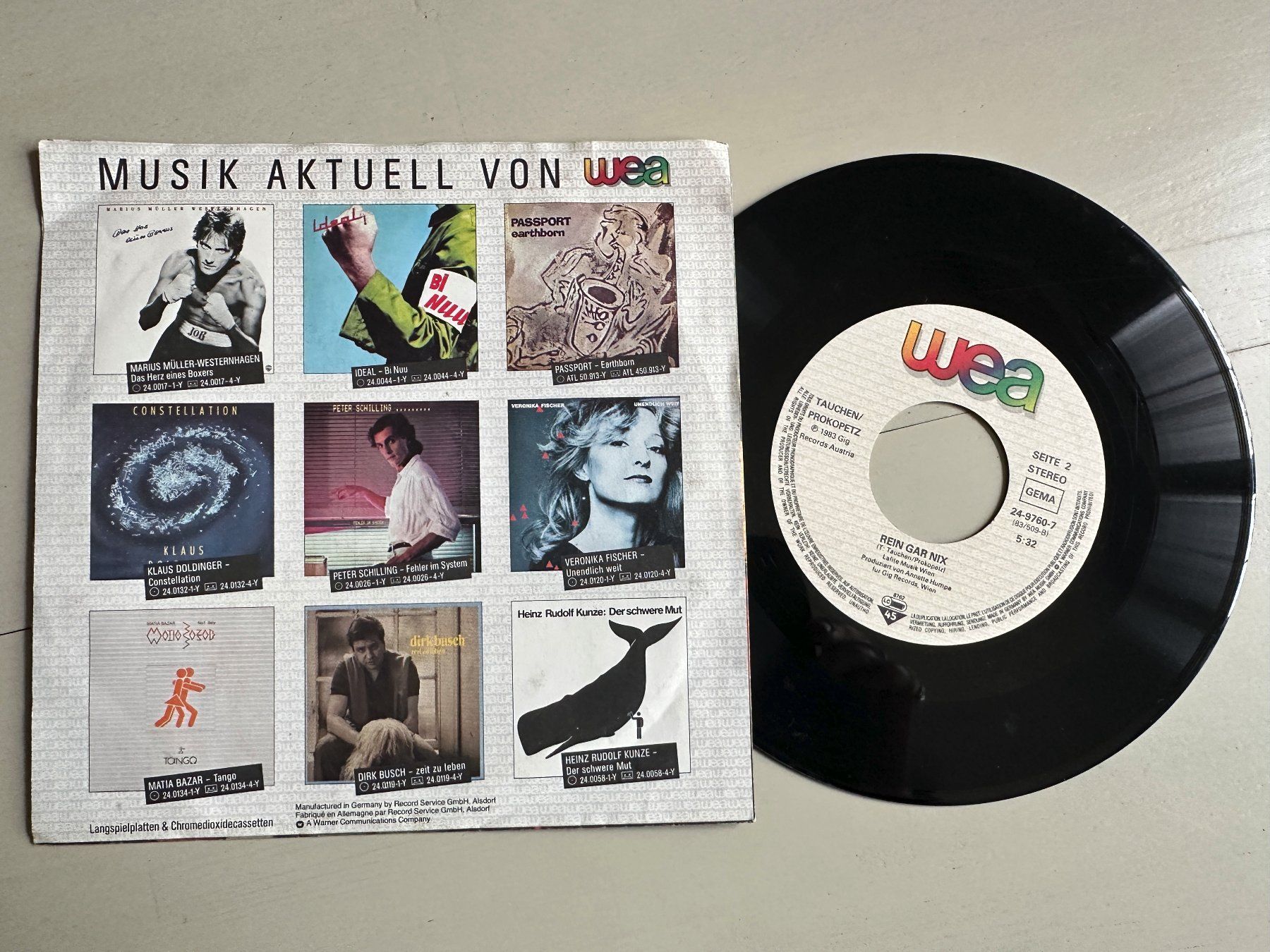 Dischi in vinile: TAUCHEN PROKOPETZ DÖF Kult Single Codo düse Sauseschritt PS1 – Usato da Basel venduto da Partridge 1