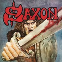 Saxon – Saxon - Blue W/ Red Splatter
