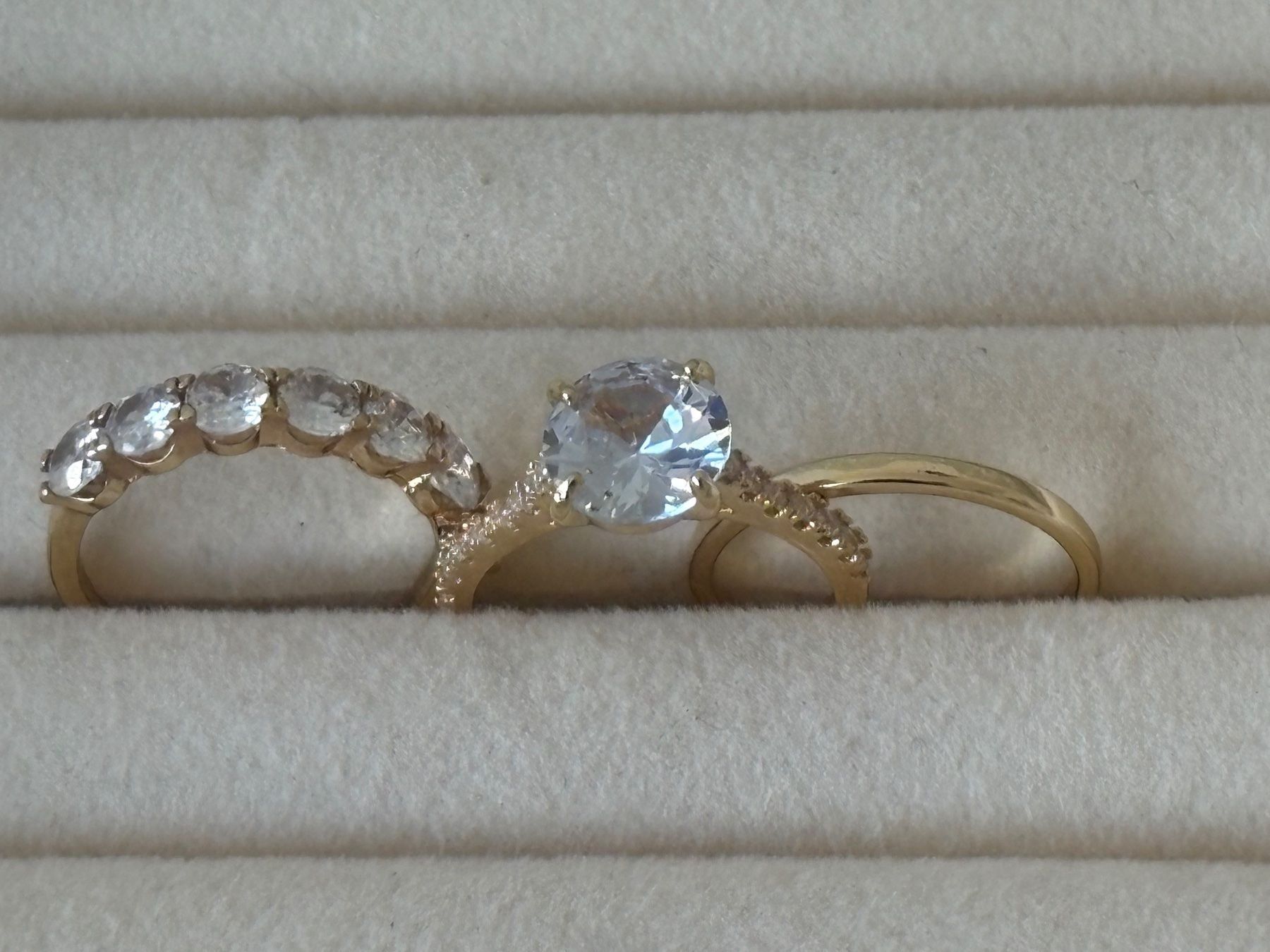 Ringe: Luxus Elegante Trio Gr:17/7 Ring   Farbe: Gold – Neu (gemäss Beschreibung) aus Bremgarten AG von nullpunktnull 3