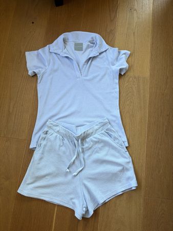 Coast Twin-Set T-Shirt und Shorts Gr. S hellblau