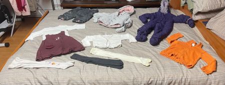 Lot1habits fille 80 hiver (17 pièces)