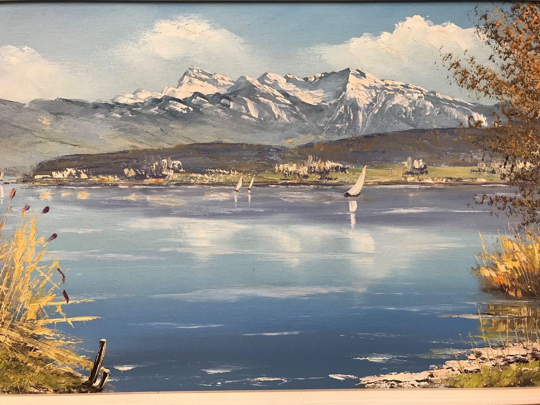 Tableaux: Öl Gemälde Signiert E. Burger  83x48cm – D'occasion à Zürich par Artnuvo