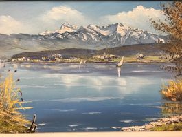 Öl Gemälde Signiert E. Burger  83x48cm