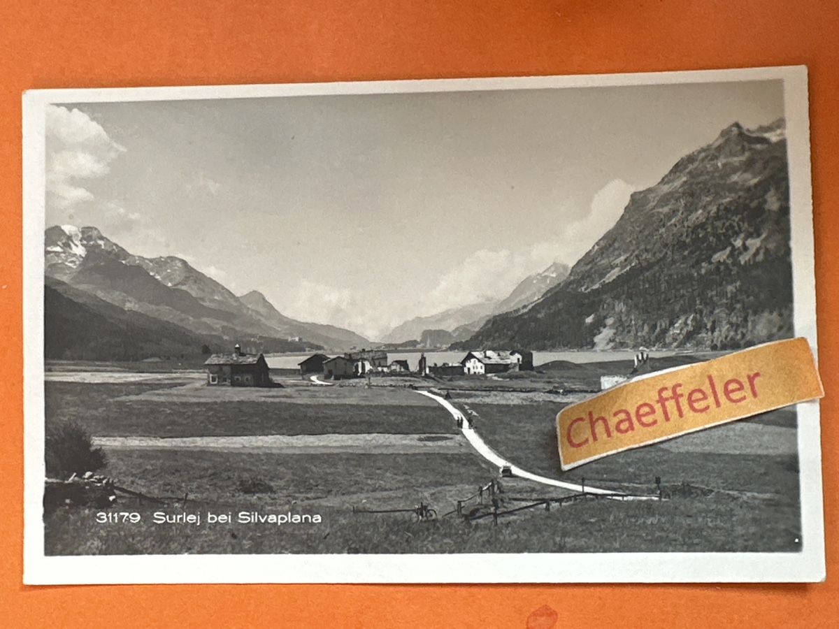 Cartoline postali: 31179 Surlej bei Silvaplana – Usato da Zürich venduto da Chaeffeler