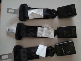 3 Sicherheitsgurt Verlängerungen schwarz gebraucht