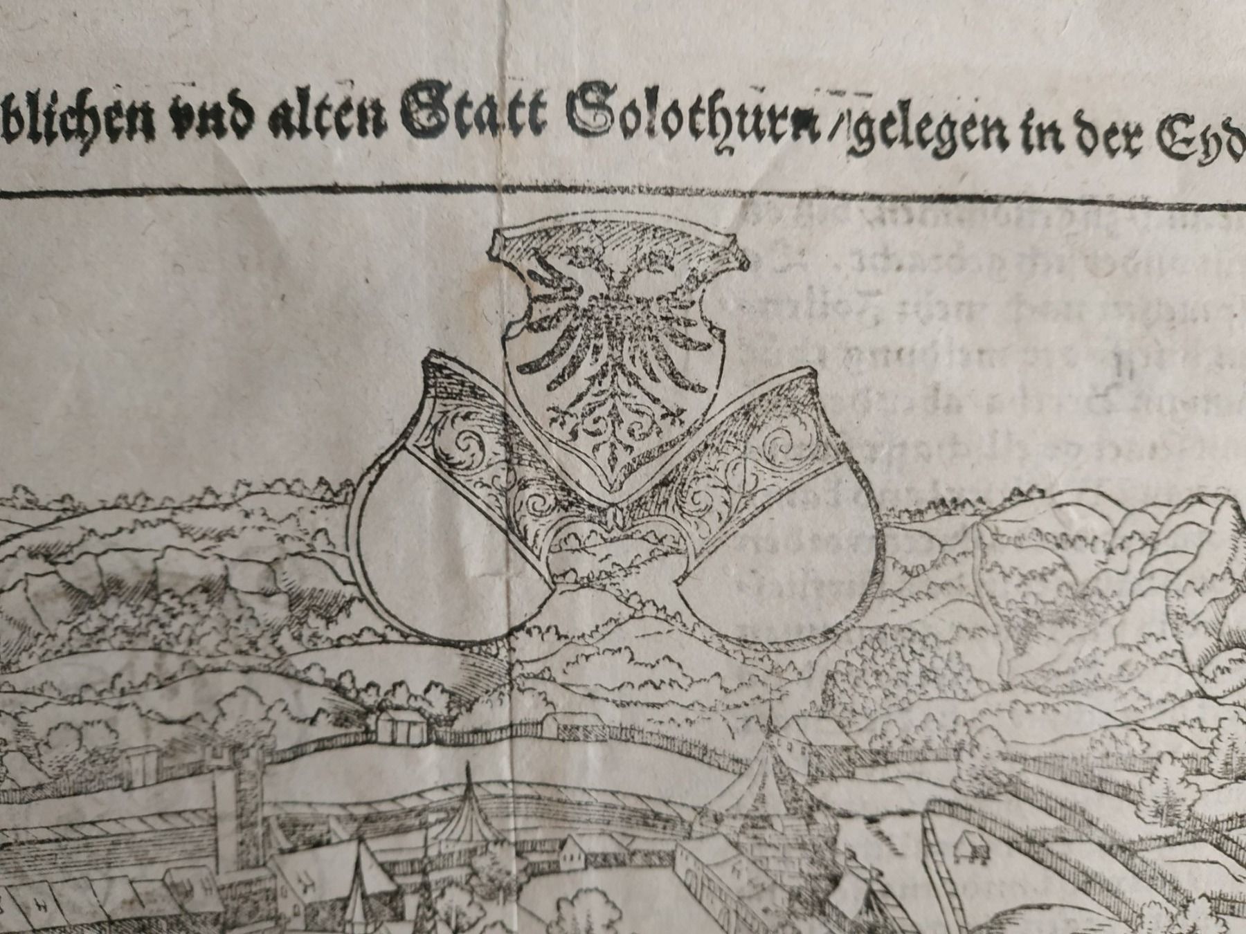 Incisioni: SOLOTHURN - Soletta  - 1550 – Usato da Sorengo venduto da 74in 1