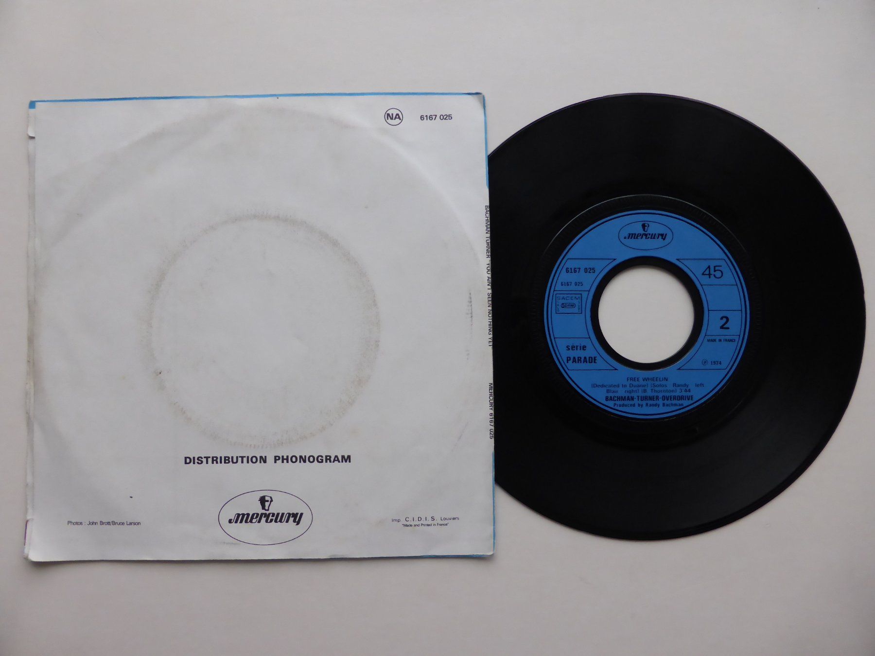 Dischi in vinile: VINYL SINGLE  BACHMANN TURNER OVERDRIVE – Usato da Küssnacht am Rigi venduto da Mondkinder 1