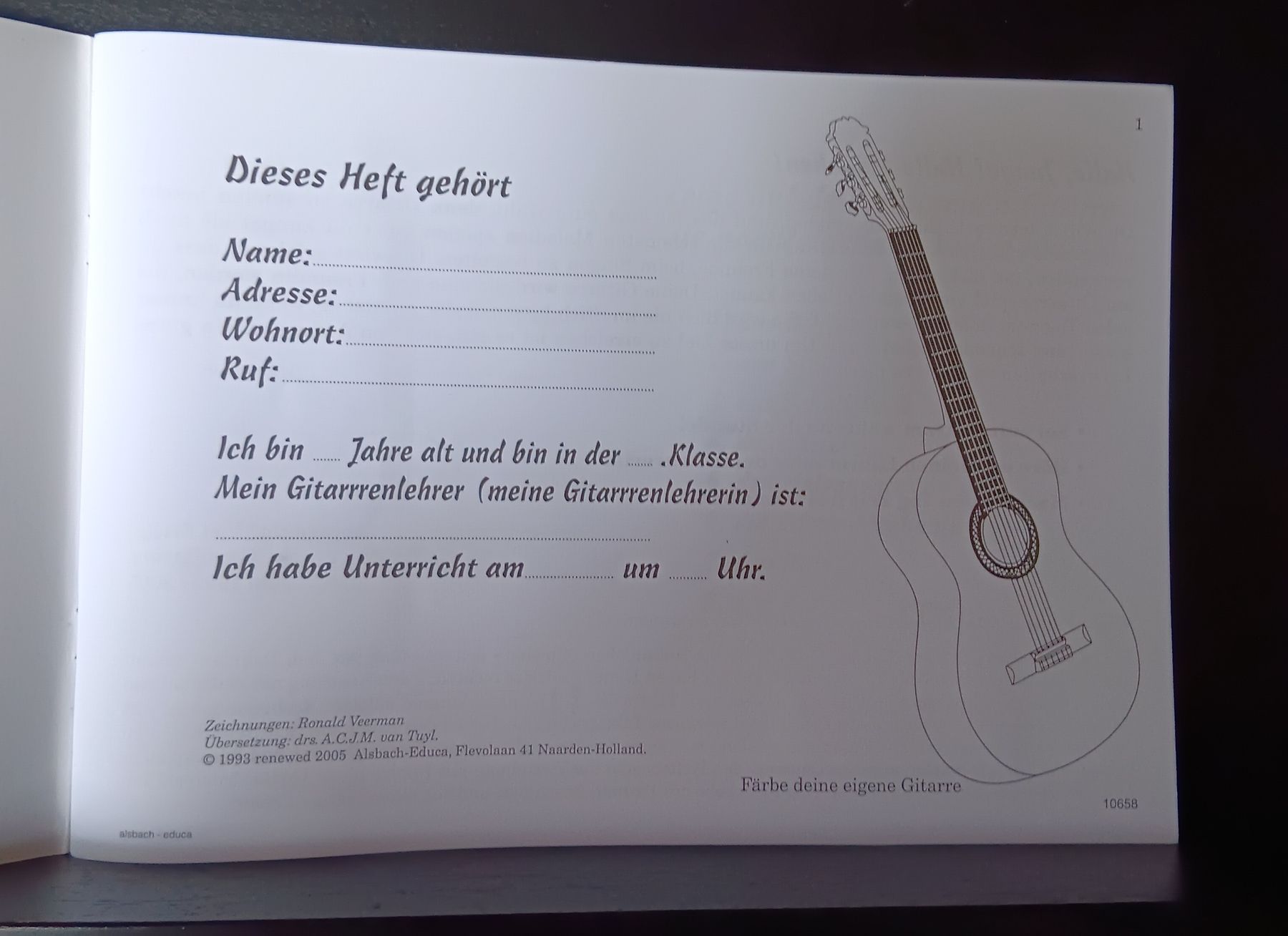 Strumenti musicali: Gitarrenschule Der "kleine" Gitarrenstarter Cees Hartog – Nuovo (secondo la descrizione) da Bad Zurzach venduto da BG1 1