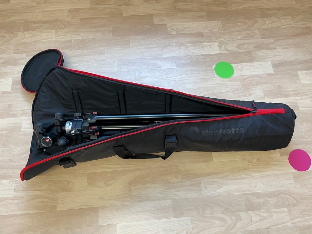 Manfrotto Treppiedi & Teste: Manfrotto 058B Stativ + Stativkopf 410 Neigekopf + Tasche – Usato da Malters venduto da phi_f69q 6