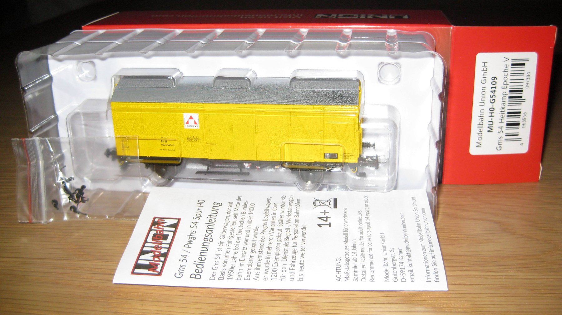 Modellini di ferrovie: Güterwagon DC, Gms 54 Heitkamp, Ep.V – Nuovo e nell'imballaggio originale da Yverdon les Bains venduto da f751m 1
