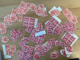 70Fr Frankaturware Ämter ungestempelt postfrisch Schweiz Lot