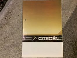 Citroën Programm Faltprospekt 8 Seiten gelocht ca. 1980
