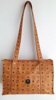 MCM Shopper Medium Cognac Canvas