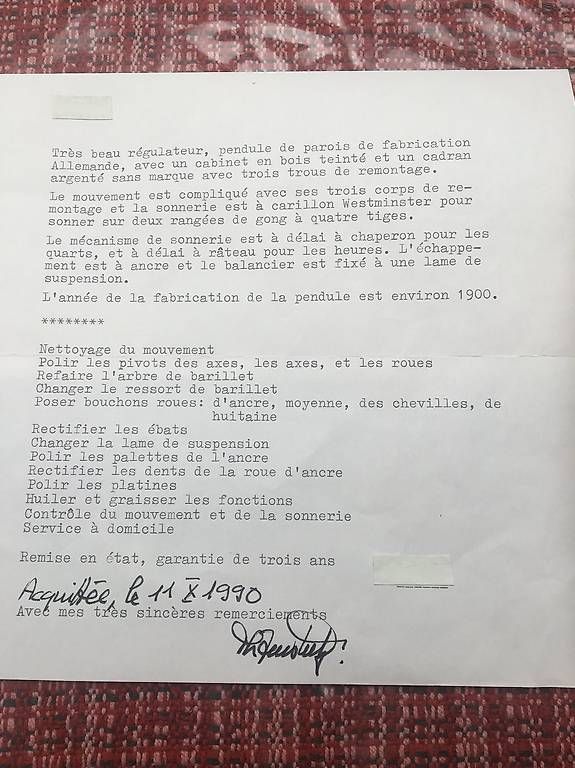 Uniformes: Beau régulateur de marque allemande – D'occasion à Auvernier par cor_jy2c 1