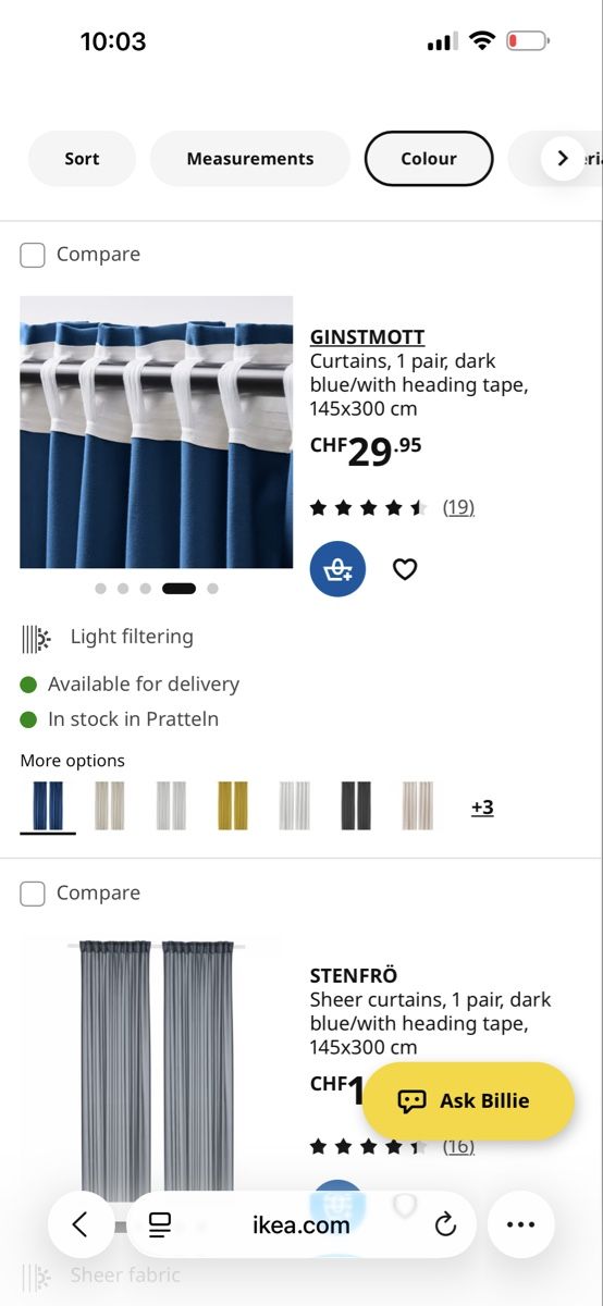 Ikea Vorhänge: IKEA extra long light filtering curtains 2 sets  – Neu (gemäss Beschreibung) aus Basel von VanBuyer2010 1
