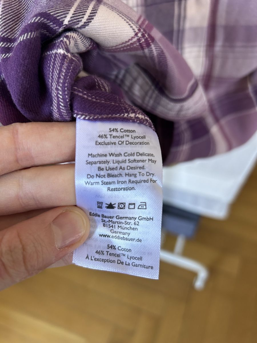 Eddie Bauer Camicette: Chemise flannel Eddie Bauer violet – Usato da Crissier venduto da amc_7gtd 2