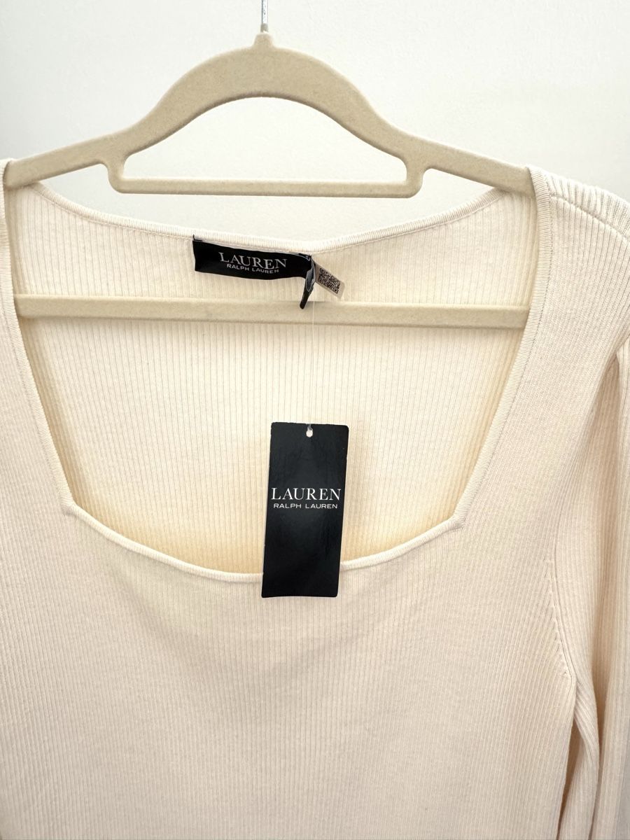 Ralph Lauren Pullover & Sweatshirts: Ralph Lauren Rib Strickpullover Creme – Neu und originalverpackt aus Zürich von di_archive 2