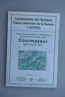 Landeskarte der Schweiz, 1 : 50'000, 292 Courmayeur 1965