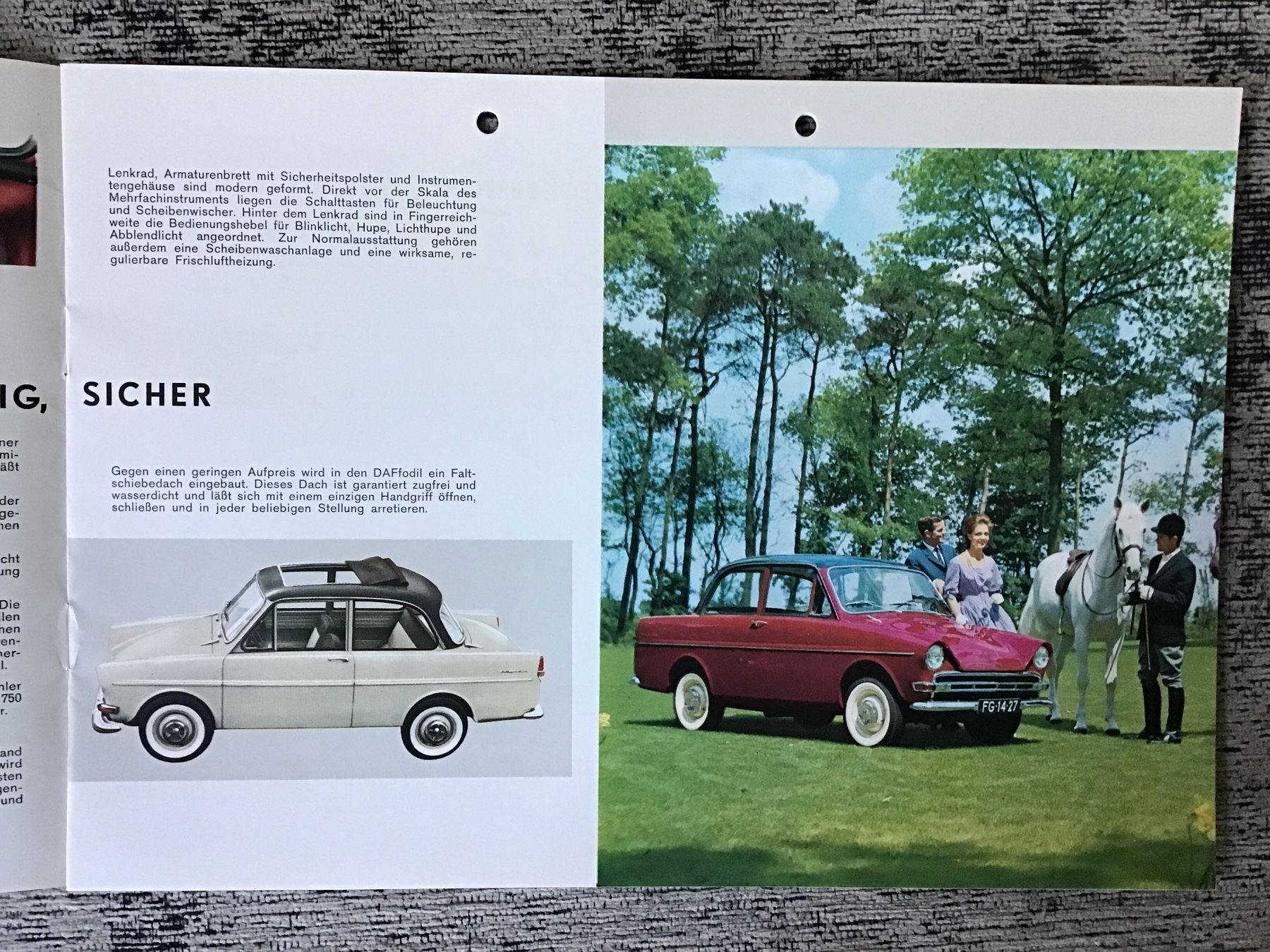 Daf Dokumente: Daf Variomatic Programm Prospekt 1963 – Gebraucht aus Scherzingen von Starseller62 2
