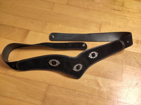 Gürtel für Taille Leder schwarz