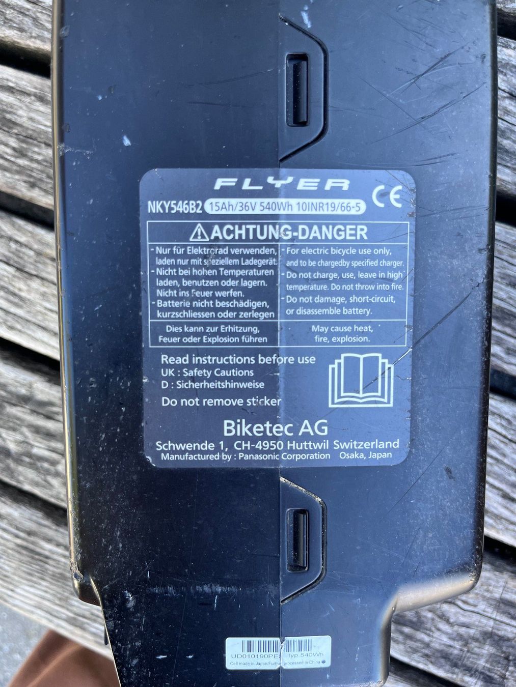Biciclette: Ebike 45km/h Flyer 2016 defekt mit Akku – Difettoso da Kiental venduto da ver_zt5n 3