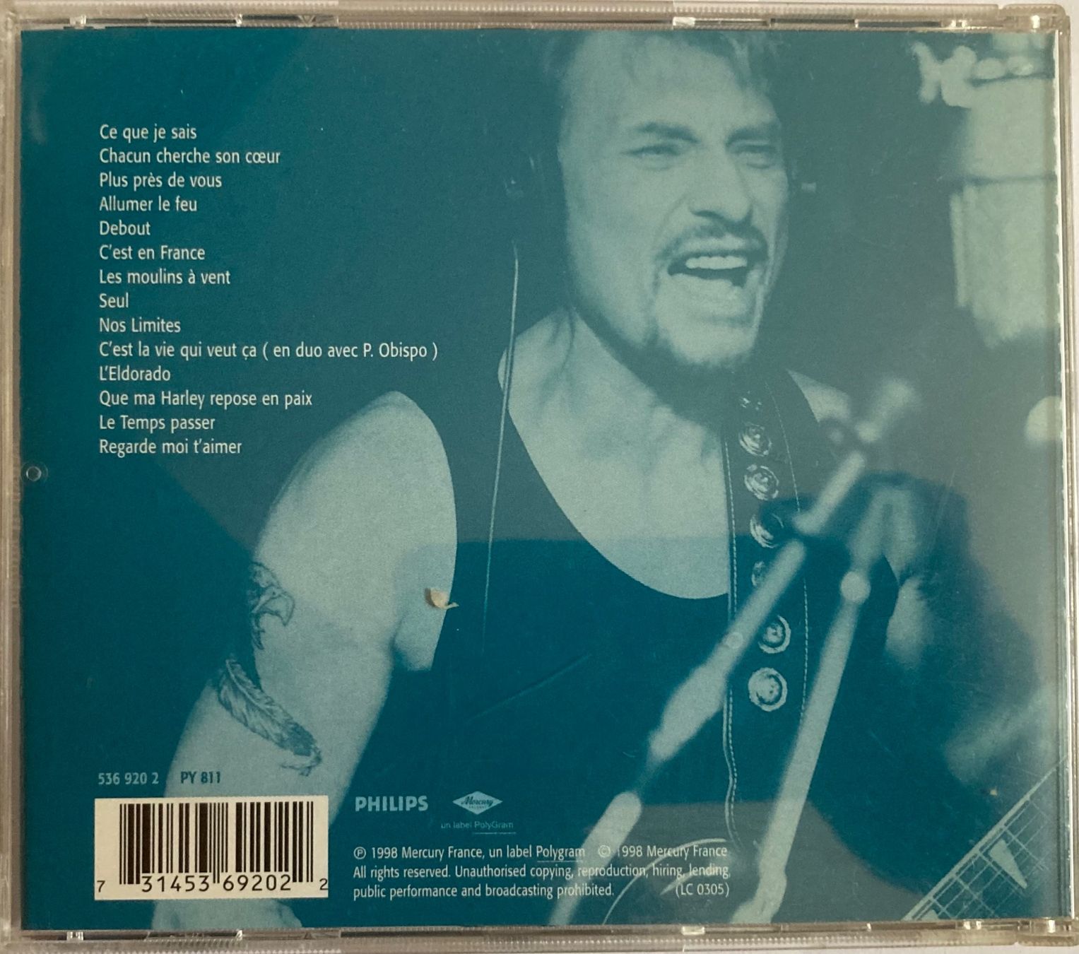 CD: JOHNNY HALLYDAY - CE QUE JE SAIS – Usato da Poliez-Pittet venduto da Newtown-Records 1