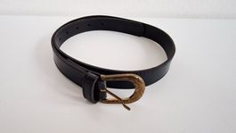 Damen Taillengürtel 66-76cm Schwarz Kunstleder