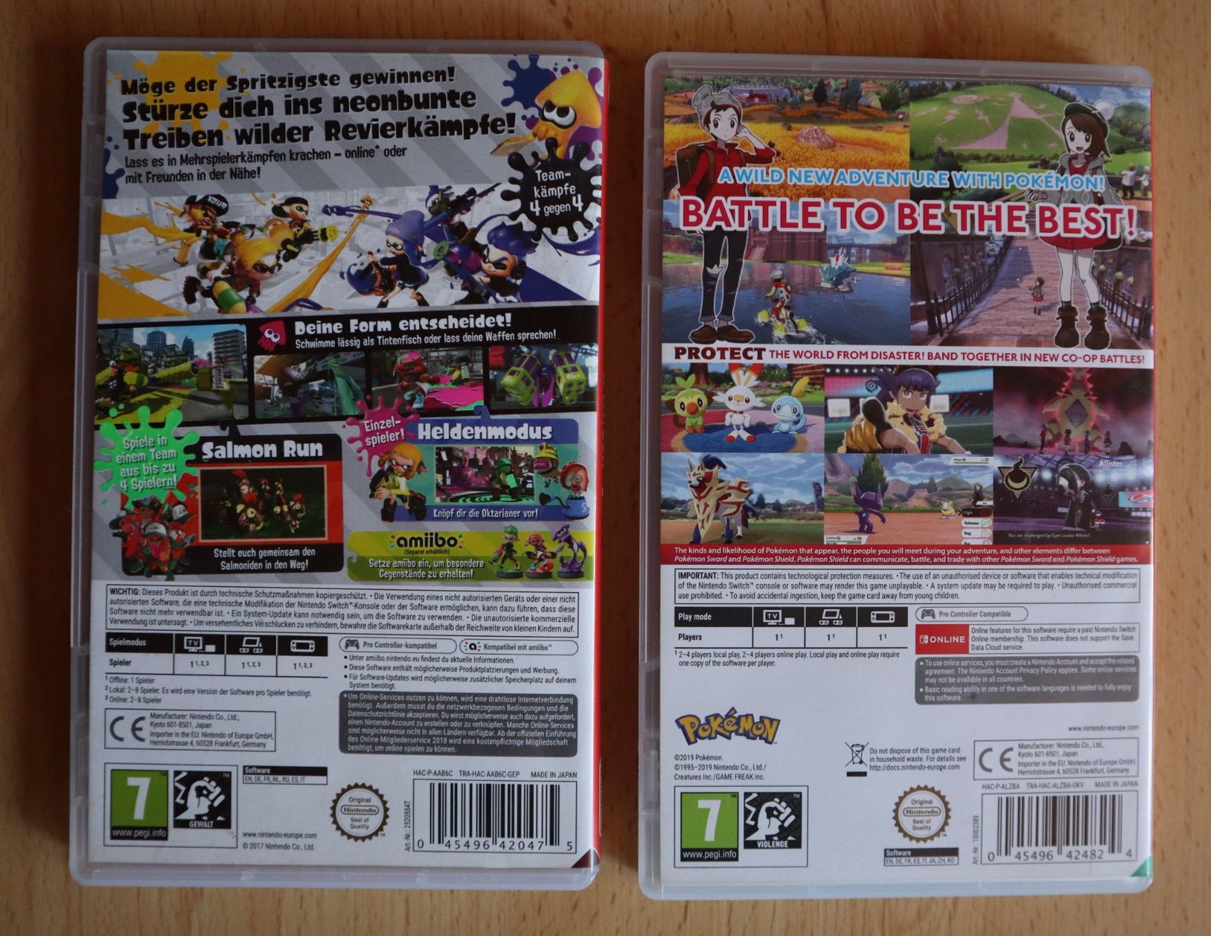 Nintendo Jeux: SPLATOON 2 & PoKéMoN SHIELD ---  Top Games im Doppelpack – D'occasion à Ochlenberg par on3x 2