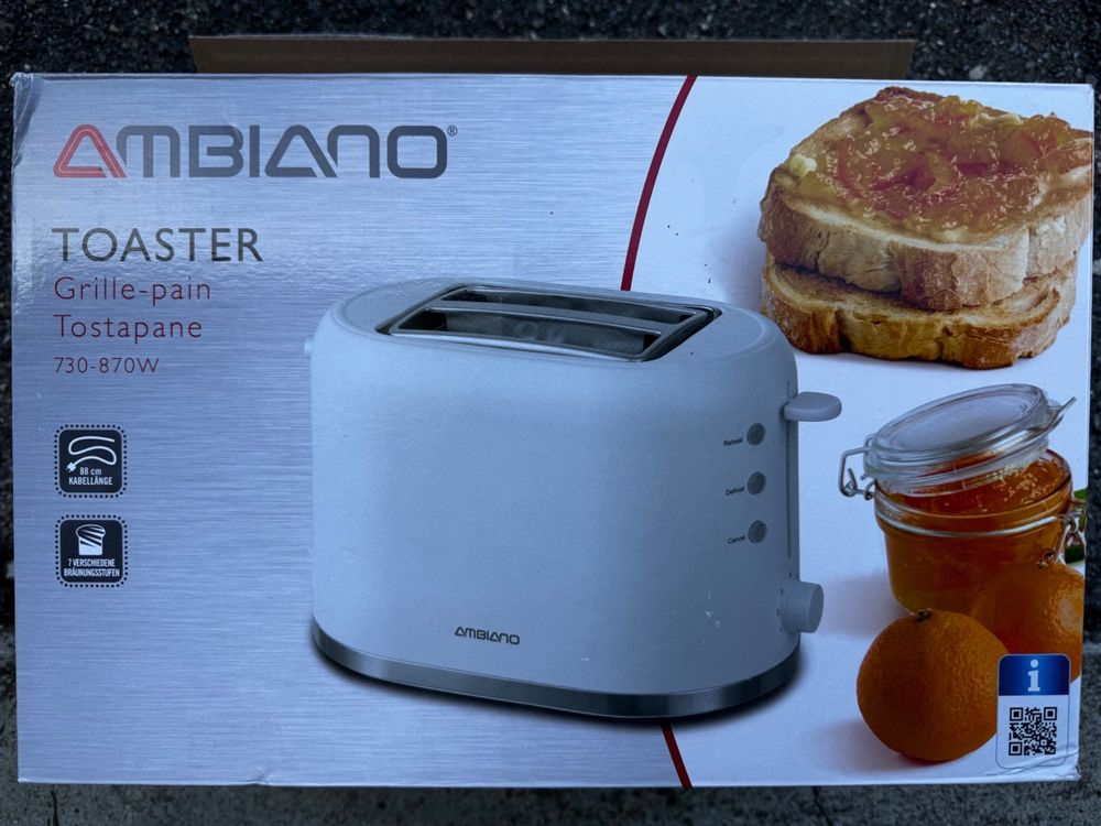 Ambiano Toaster (Neu (gemäss Beschreibung)) in für CHF 2 – mit ...