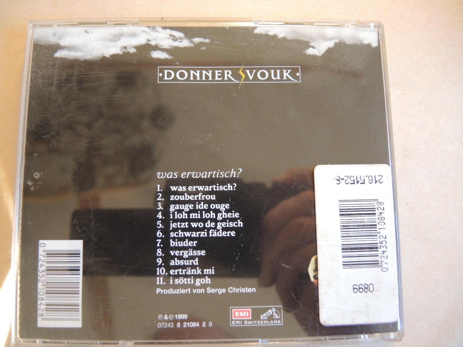 CD: Donner Vouk " Was erwartisch ?" CD 1999 – Usato da Rorschach venduto da maeck8 3