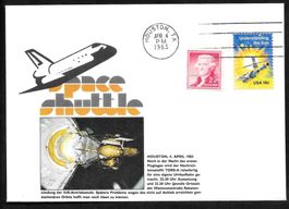 USA Sonderbrief Space Shuttle 6 TDRS-A-Satellit 4.4.1983