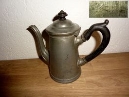 Antike Teekanne Zinn Sheffield 8081