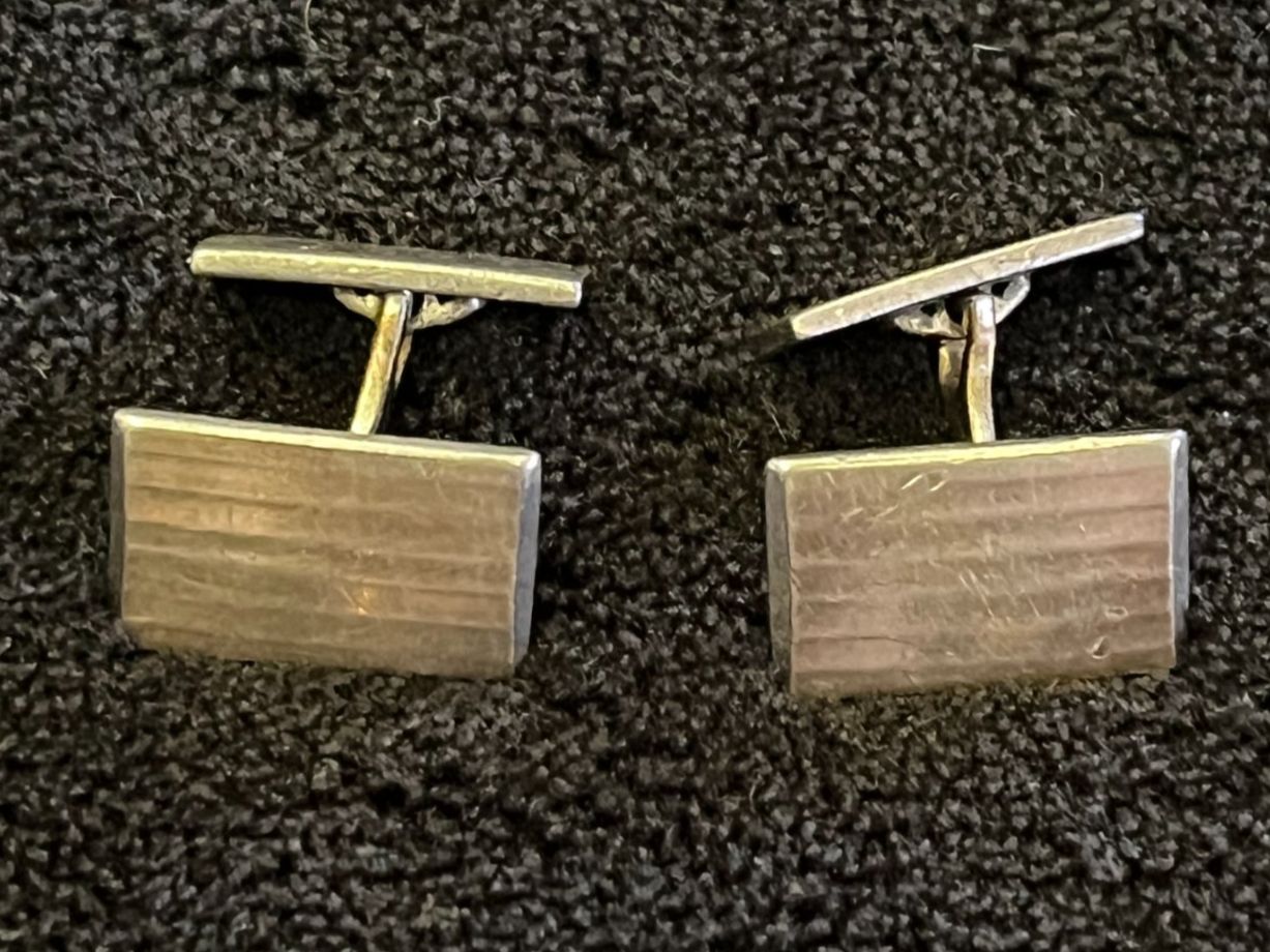 Manschettenknöpfe: Manschettenknöpfe Silber 800 – Gebraucht aus Bettwiesen von wicking27