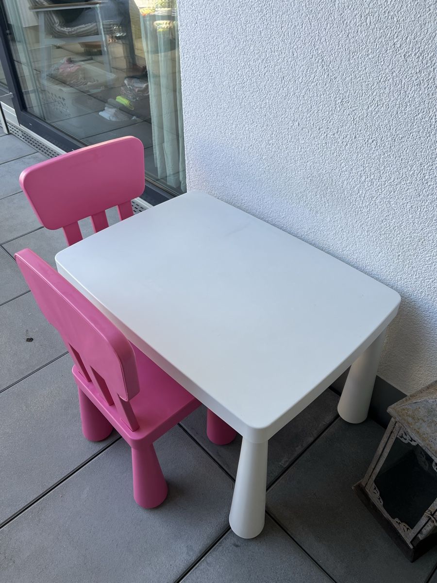 Ikea Set di tavolo e panche: Kindertisch mit 2 Stühlen – Nuovo (secondo la descrizione) da Nesselnbach venduto da cel_nn26