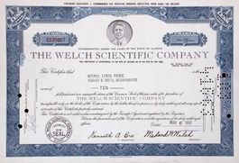 Welch Scientific Company - 1963