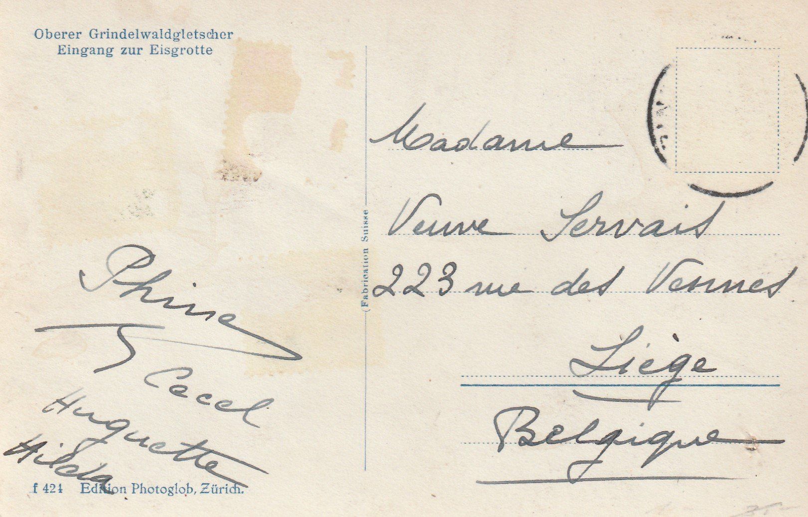 Cartes postales: Grindelwald-Gletscher – D'occasion à uttwil par Koehlerfred 1