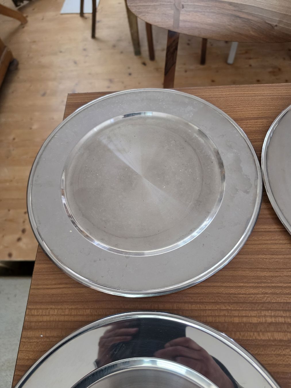 Piatti: teller metall 8 Stuck Guter Zustand – Usato da Mettlen venduto da elios0888 2