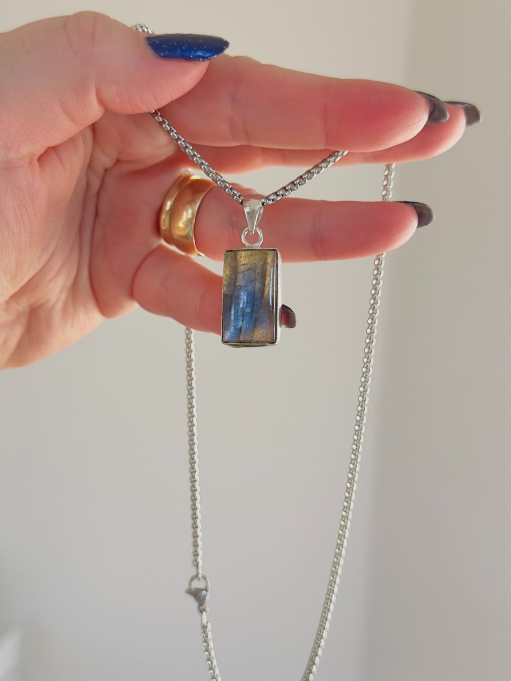 Catenine: Labradorite necklace – Nuovo e nell'imballaggio originale da Genève venduto da AGBERG 8