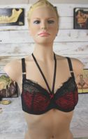 Verführerischer Bügel-BH in Schwarz & Rot Marke Caprice 85C