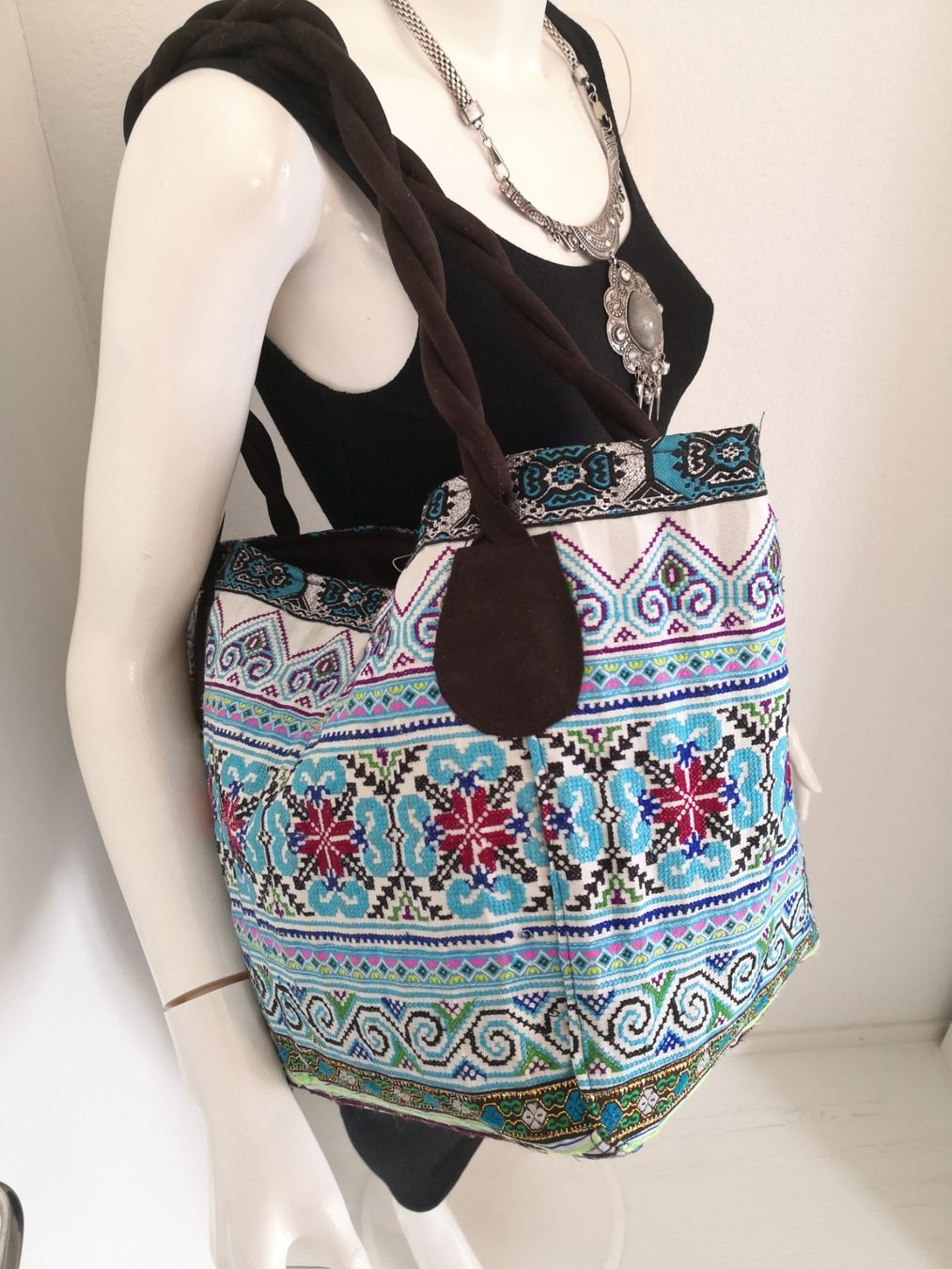 Borse da donna: 🤩BOHO-CHIC HANDGEMACHTE ETHNO PATCHWORK XXL TASCHE NEU – Nuovo (secondo la descrizione) da Olten venduto da Naja-Twins-Twins 4