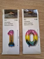 2 Ballone / Zahlenballon "1" & "0"