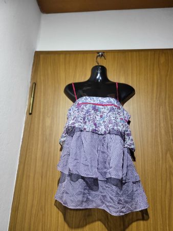 Magnifique Haut Sandro Eté Taille 1, soie à motifs fleuris