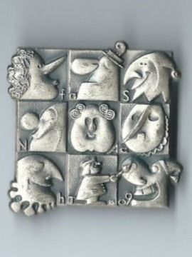 Basler Plaketten & Abzeichen: Fasnachtsplakette Basel, "Blaggedde" 2009 (Silber) – Gebraucht aus Zürich von t24_de