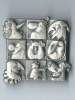 Fasnachtsplakette Basel, "Blaggedde" 2009 (Silber)