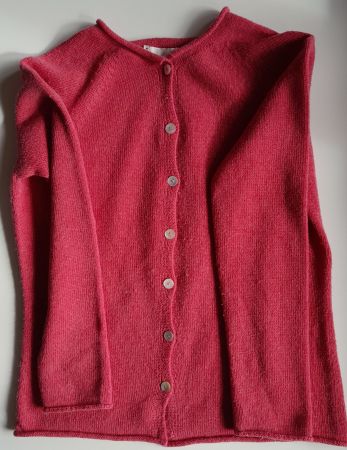 Pullover mit Cashmere für Mädchen, Fuxia, Gr. 10/11 Jahre