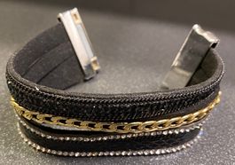 Armband Schmuck Deko Blickfang Arm Band Leder Metall Kette