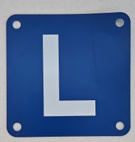 L-Schild  in gutem Zustand
