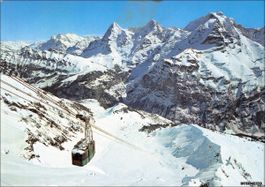 Mürren BE // Seilbahn Schilthorn 1974 // Winter