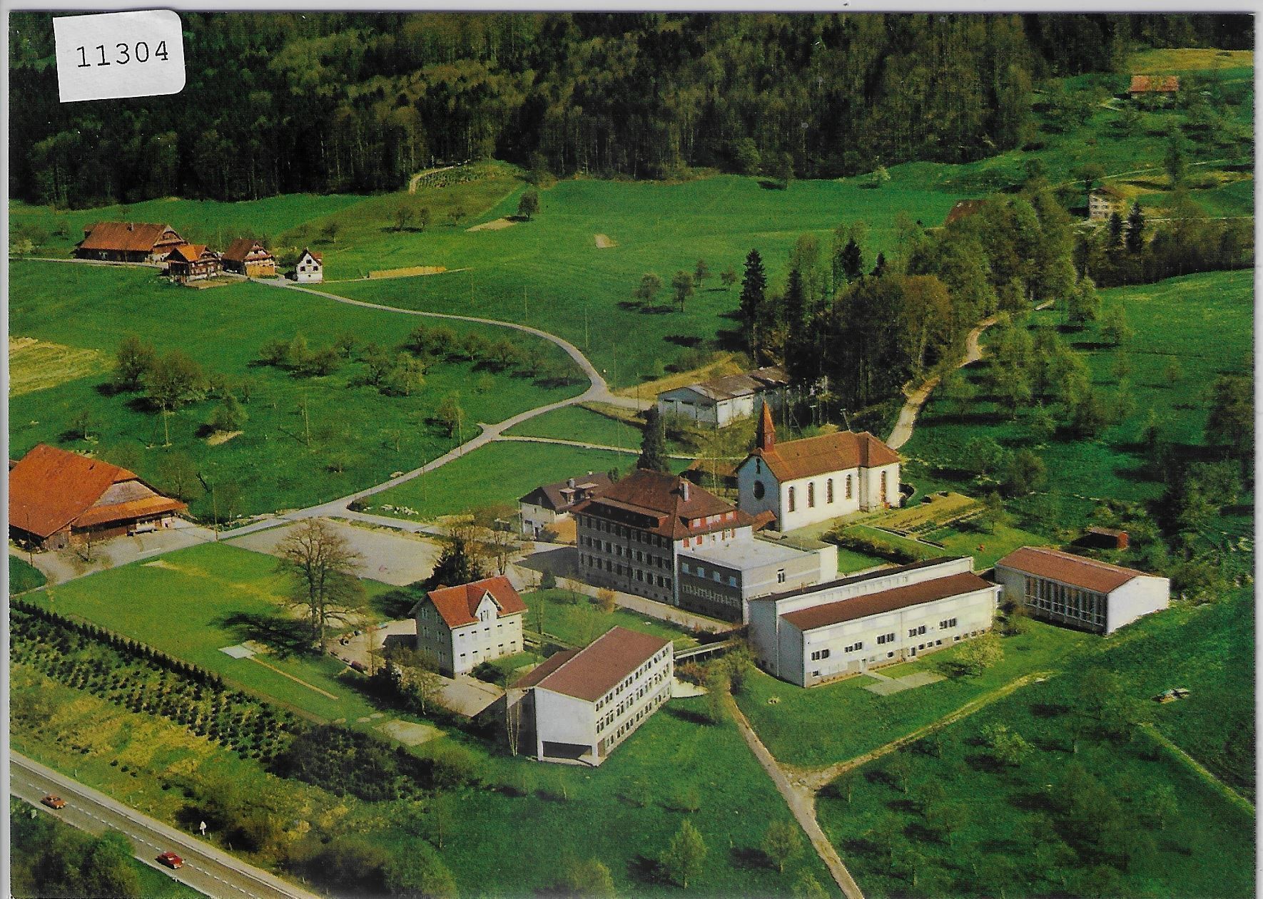 Cartoline postali: Flugaufnahme Internatschule Walterswil – Antico da Ettingen venduto da Kartenplanet