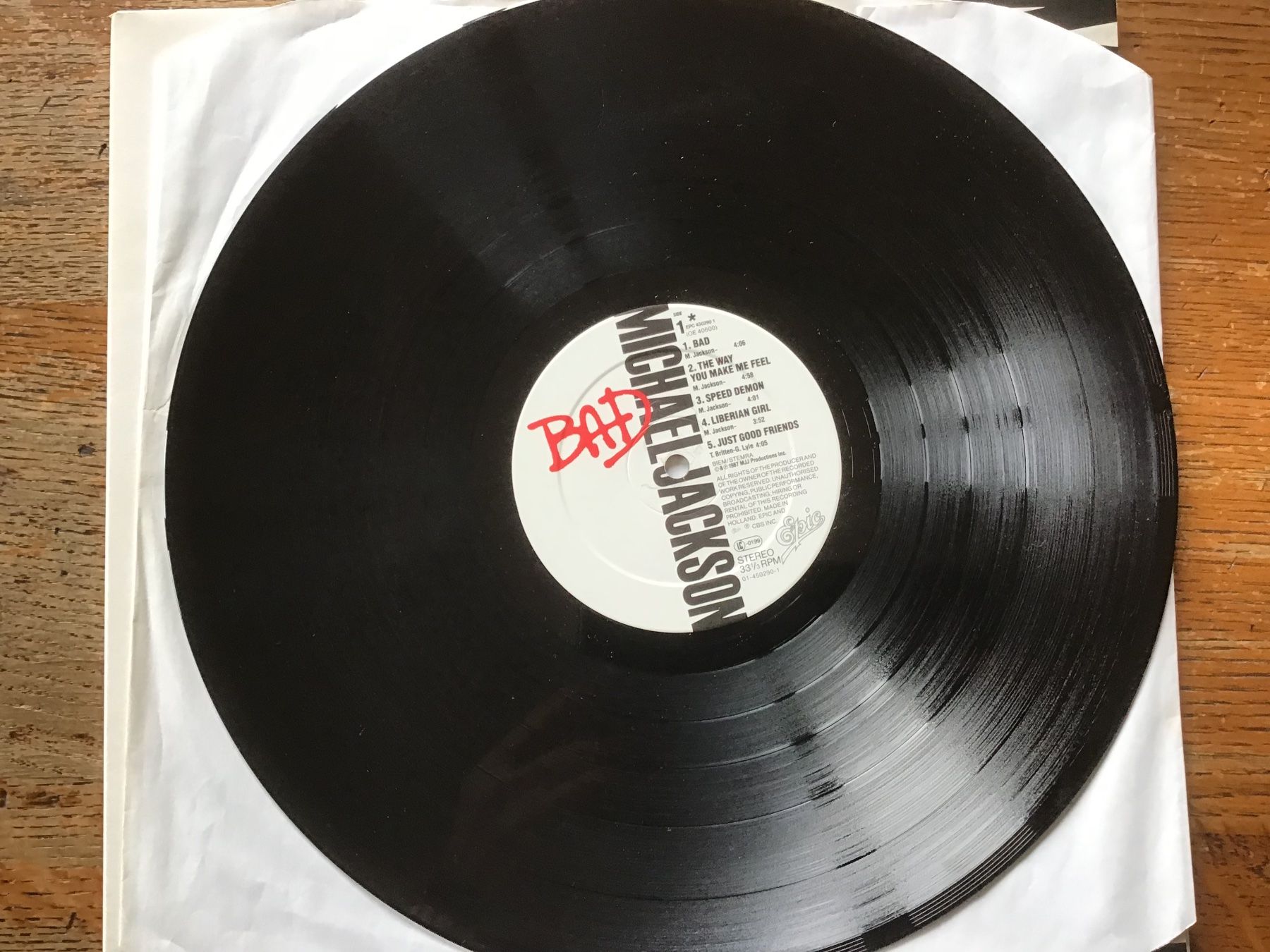 Dischi in vinile: LP Michael Jackson sticker – Usato da Fully venduto da Ruby97 3